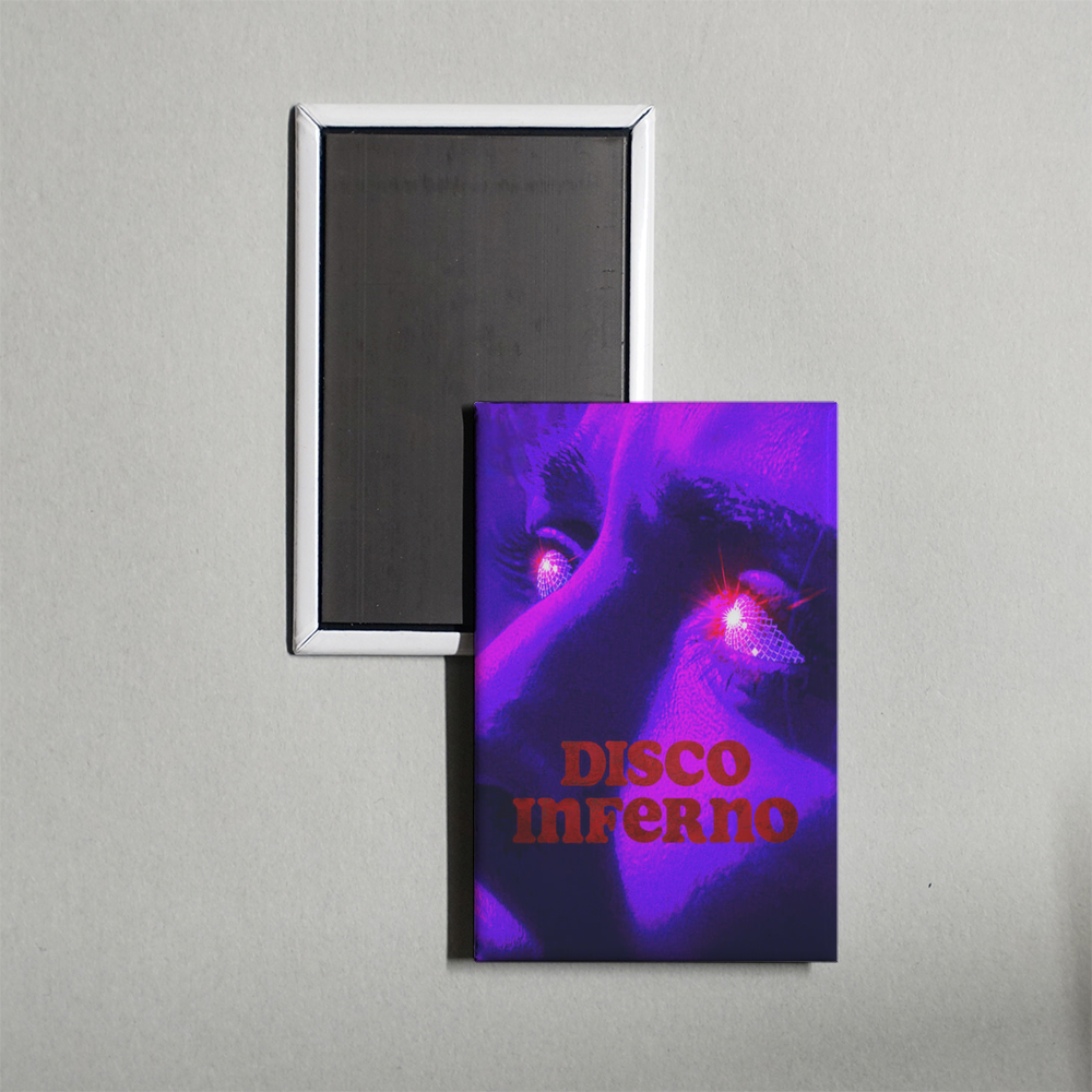 Disco Inferno Mini Movie Fridge Magnet