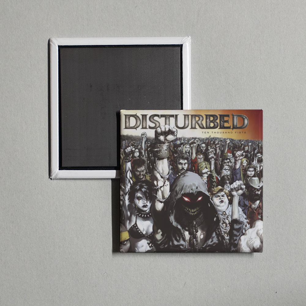 Disturbed - Ten Thousand Fists Album Cover Fridge Magnet