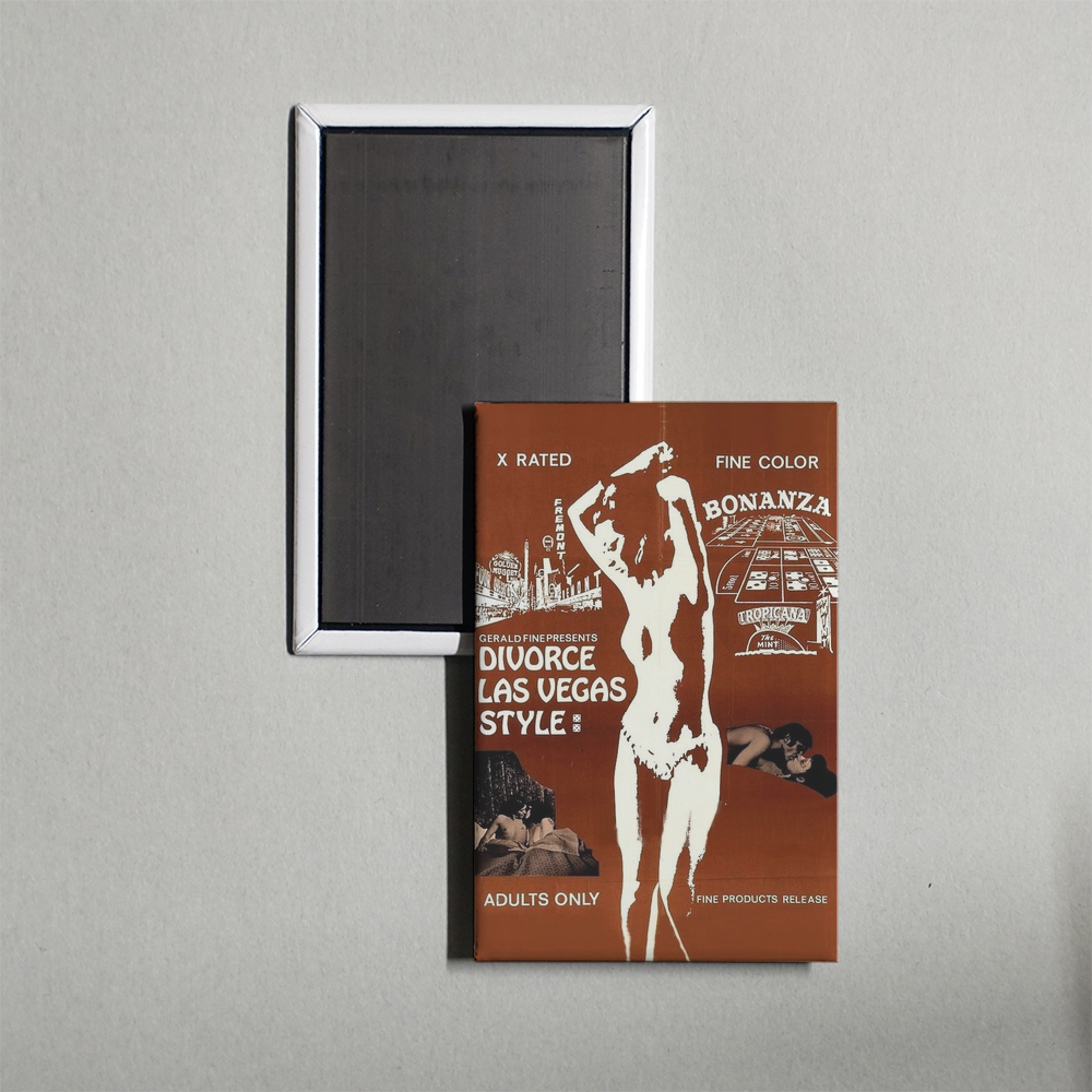 Divorce Las Vegas Style Mini Movie Fridge Magnet