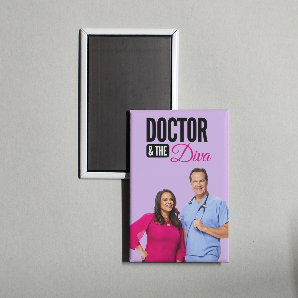 Doctor & the Diva TV Show Fridge Magnet