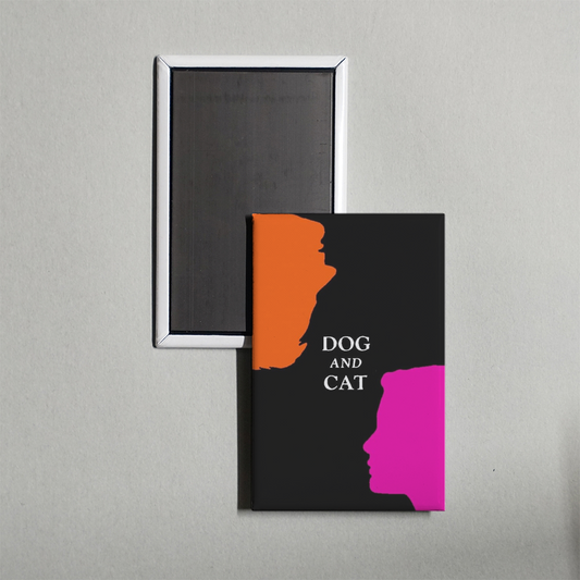 Dog and Cat Mini Movie Fridge Magnet