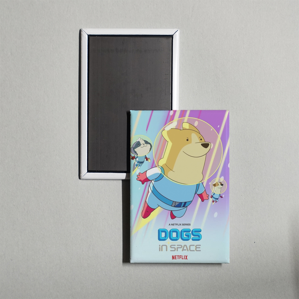 Dogs in Space TV Show Fridge Magnet