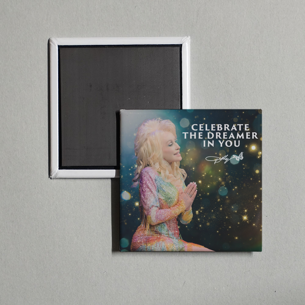 Dolly Parton - Celebrate the Dreamer In You Album Cover Fridge Magnet