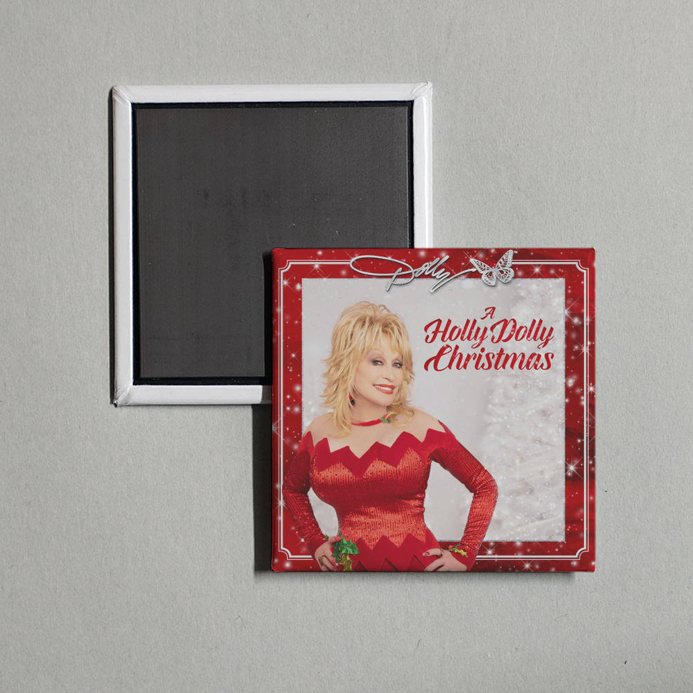 Dolly Parton - Christmas On The Square Album Cover Fridge Magnet