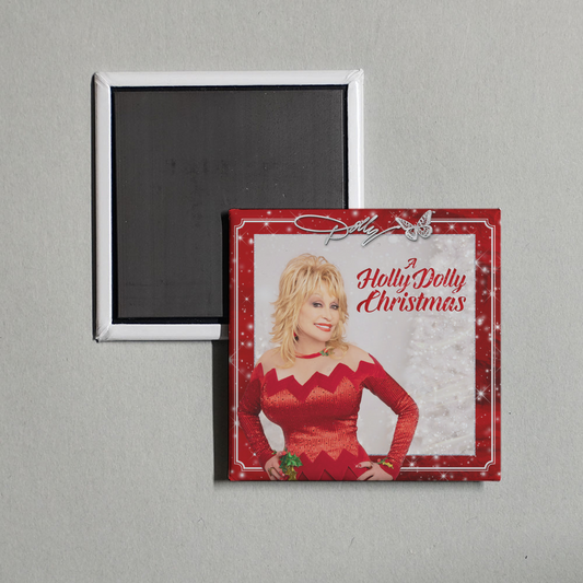 Dolly Parton - Christmas On The Square Album Cover Fridge Magnet