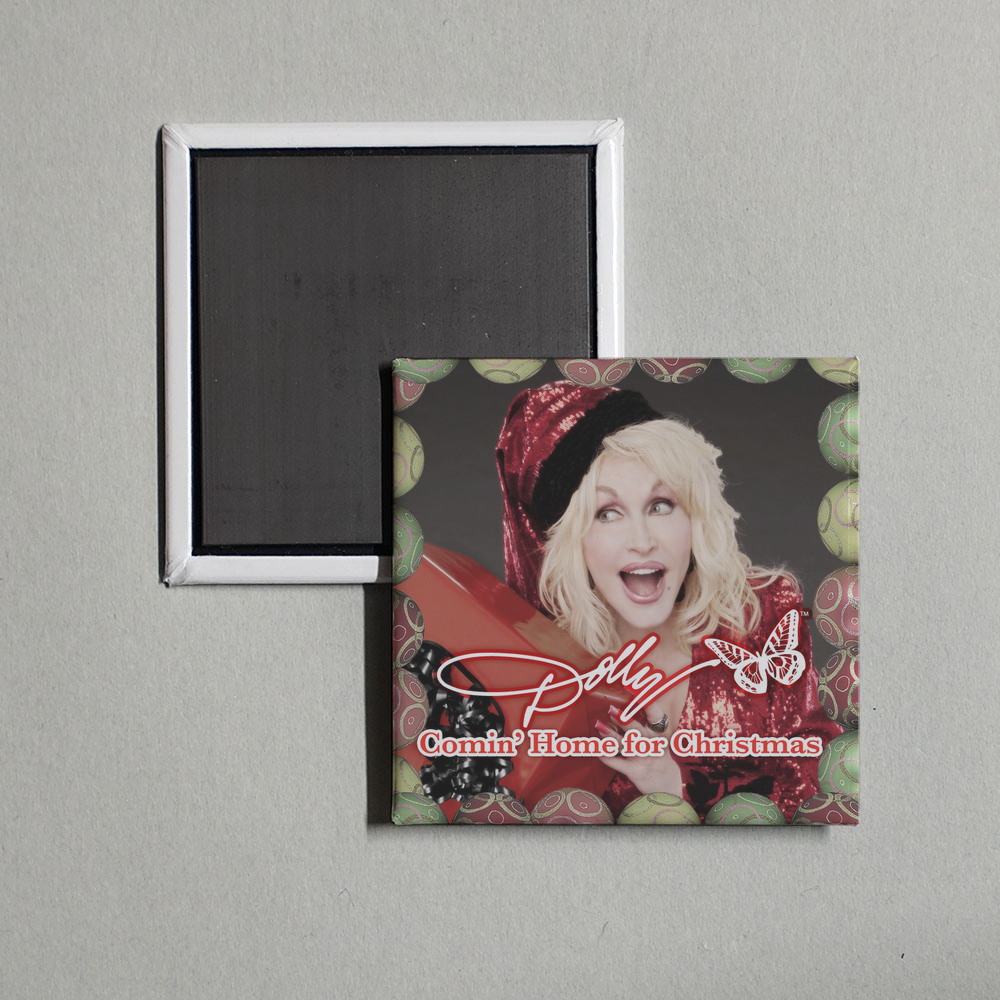 Dolly Parton - Comin' Home For Christmas Album Cover Fridge Magnet
