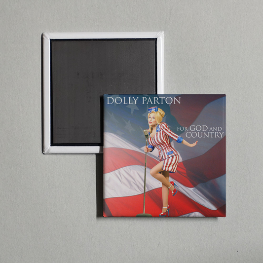 Dolly Parton - For God and Country Album Cover Fridge Magnet