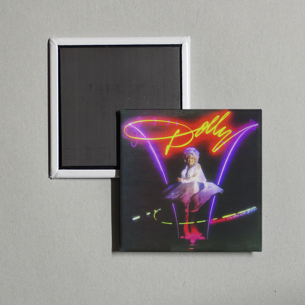 Dolly Parton - Great Balls Of Fire Album Cover Fridge Magnet
