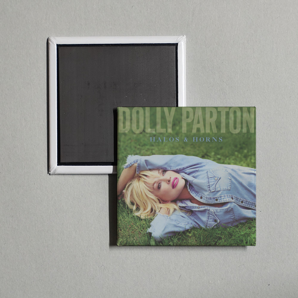 Dolly Parton - Halos & Horns Album Cover Fridge Magnet
