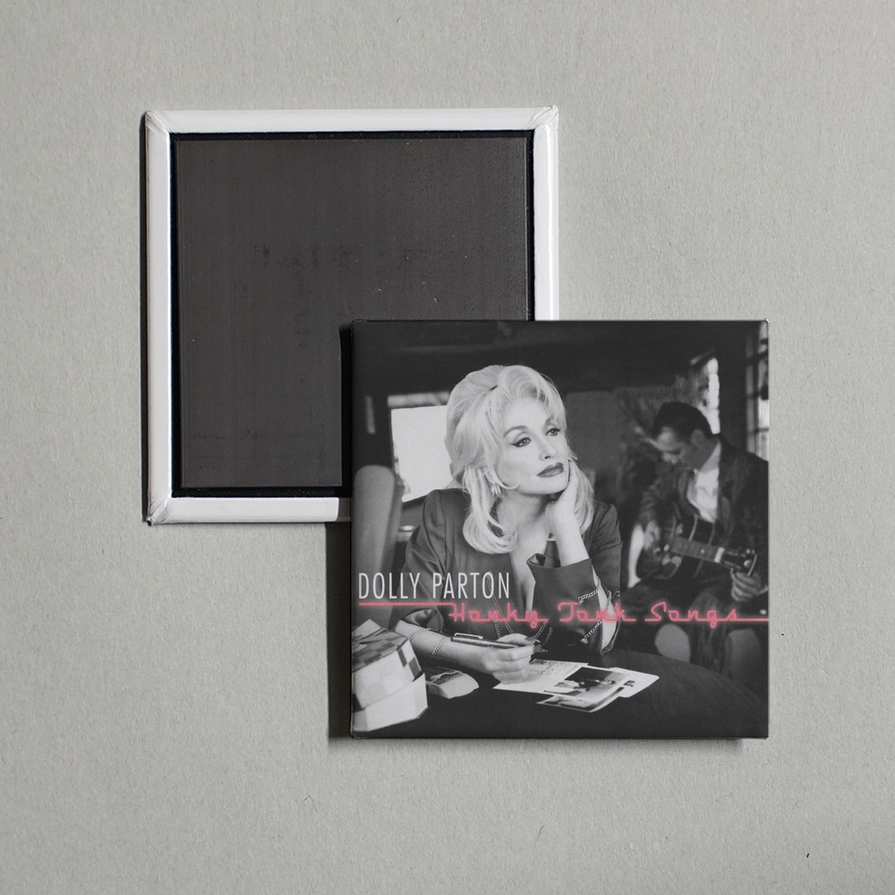 Dolly Parton - Honky Tonk Songs Album Cover Fridge Magnet