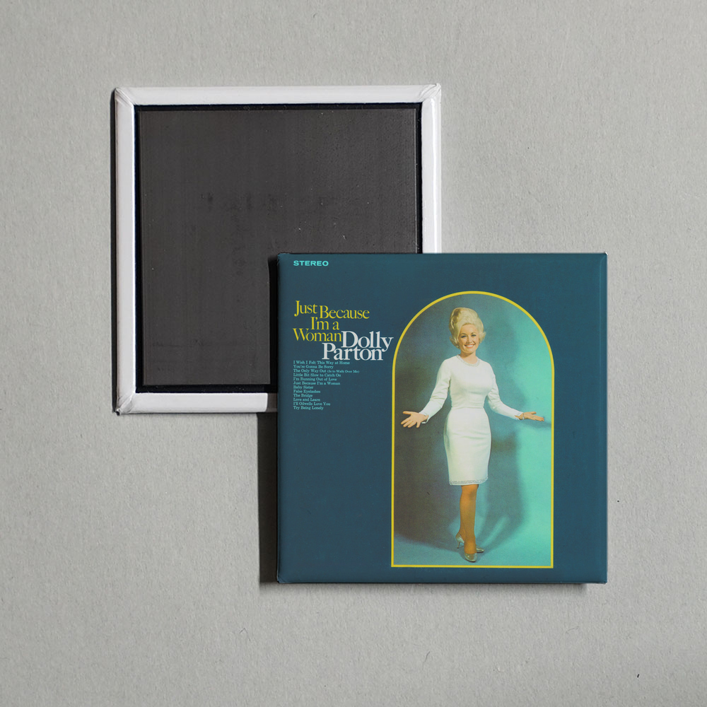 Dolly Parton - Just Because I'm A Woman Album Cover Fridge Magnet