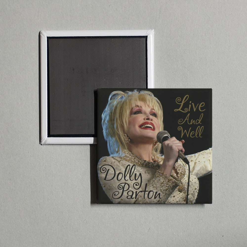 Dolly Parton - Live and Well Album Cover Fridge Magnet