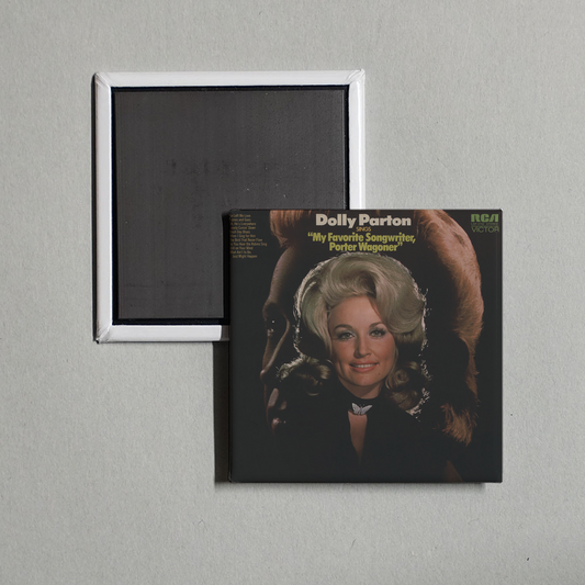 Dolly Parton - My Favorite Songwriter, Porter Wagoner Album Cover Fridge Magnet