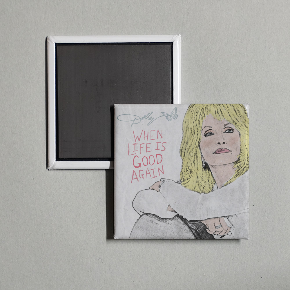 Dolly Parton - When Life Is Good Again Album Cover Fridge Magnet