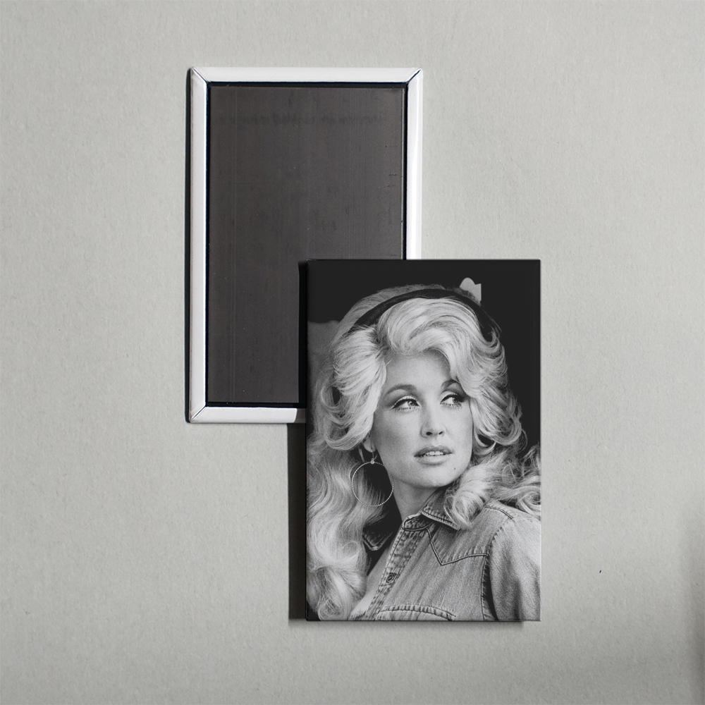 Dolly Parton Headshot Fridge Magnet
