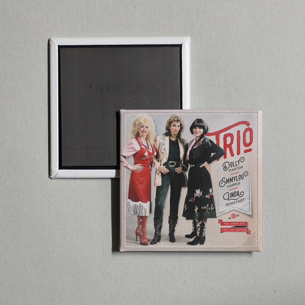 Dolly Parton Linda Ronstadt Emmylou Harris - The Complete Trio Collection Album Cover Fridge Magnet