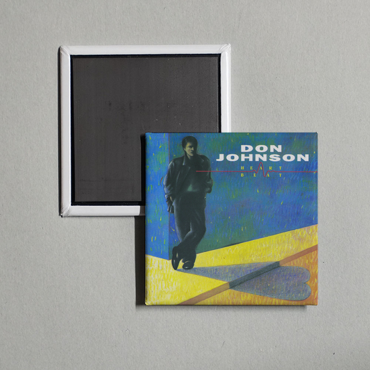 Don Johnson - HEARTBEAT Album Cover Fridge Magnet