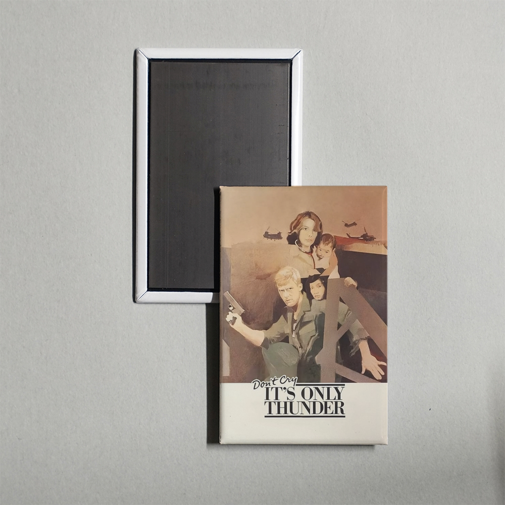 Don't Cry, It's Only Thunder Mini Movie Fridge Magnet