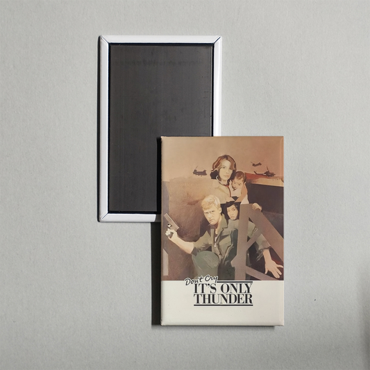Don't Cry, It's Only Thunder Mini Movie Fridge Magnet