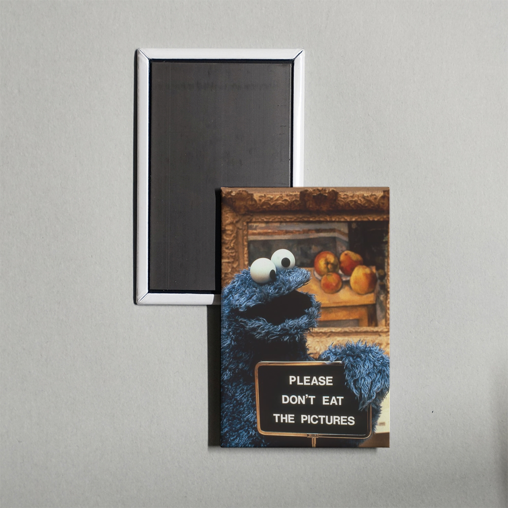Don't Eat the Pictures Sesame Street at the Metropolitan Museum of Art Mini Movie Fridge Magnet