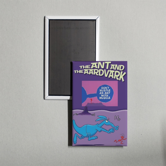 Don't Hustle an Ant with Muscle Mini Movie Fridge Magnet