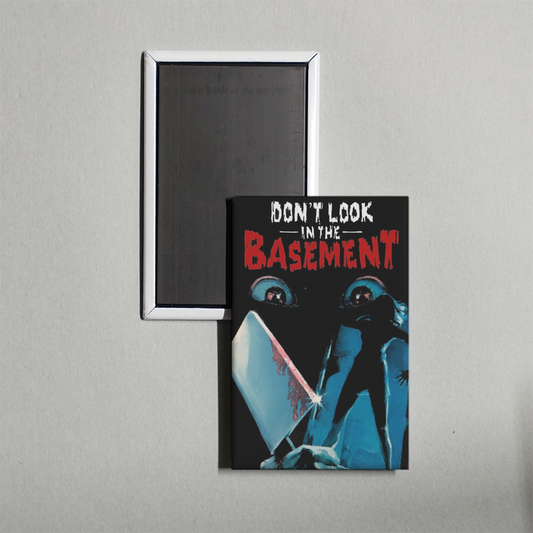 Don't Look in the Basement Mini Movie Fridge Magnet