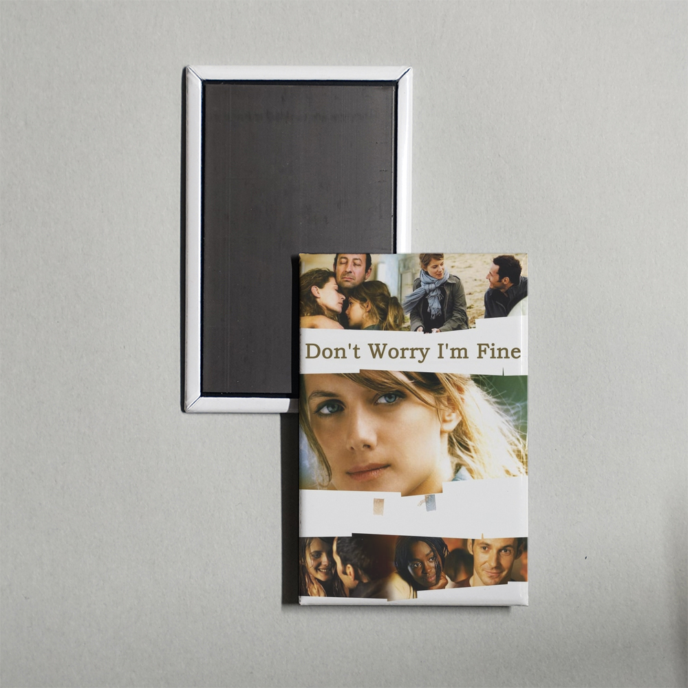 Don't Worry, I'm Fine Mini Movie Fridge Magnet