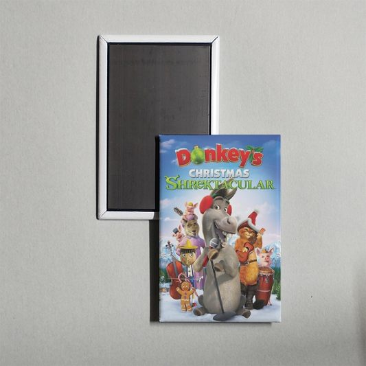 Donkey's Christmas Shrektacular Mini Movie Fridge Magnet