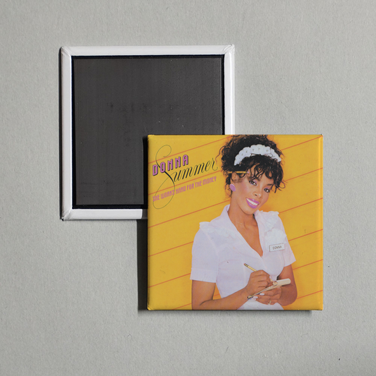 Donna Summer - She Works Hard For The Money Album Cover Fridge Magnet