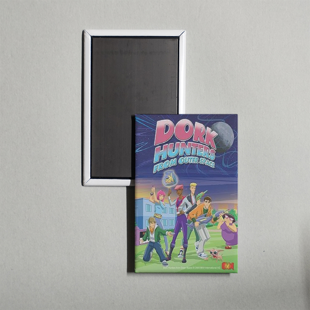 Dork Hunters From Outer Space TV Show Fridge Magnet
