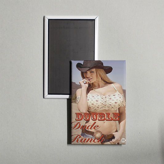 Double D Dude Ranch Mini Movie Fridge Magnet