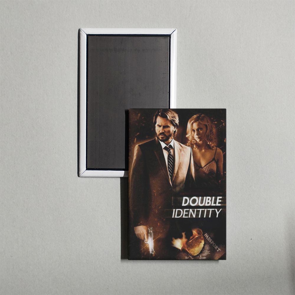Double Identity Mini Movie Fridge Magnet
