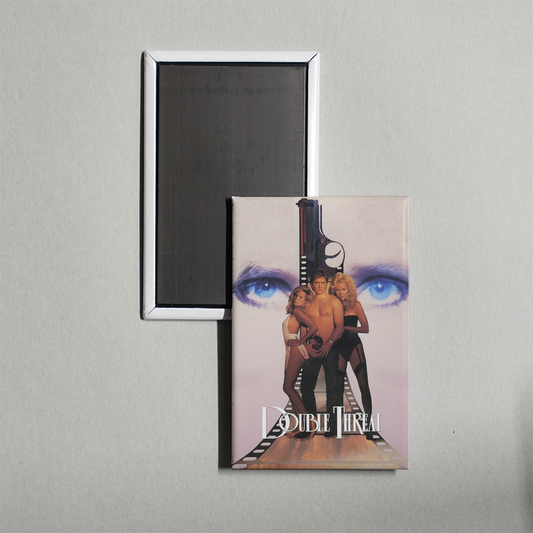 Double Threat Mini Movie Fridge Magnet