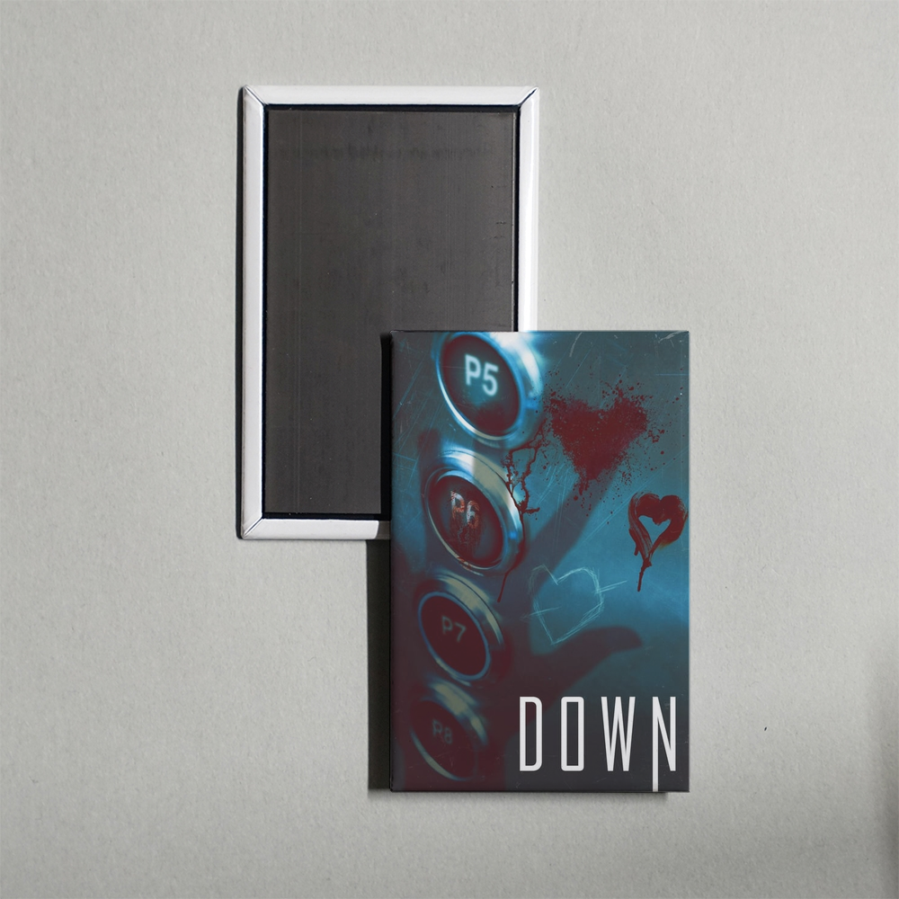 Down Mini Movie Fridge Magnet