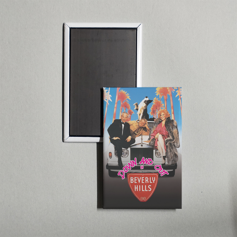 Down and Out in Beverly Hills Mini Movie Fridge Magnet