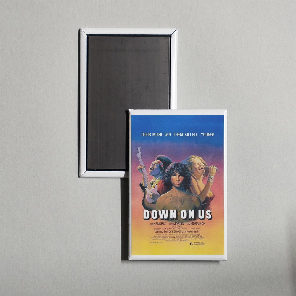Down on Us Mini Movie Fridge Magnet