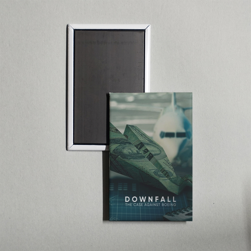 Downfall The Case Against Boeing Mini Movie Fridge Magnet