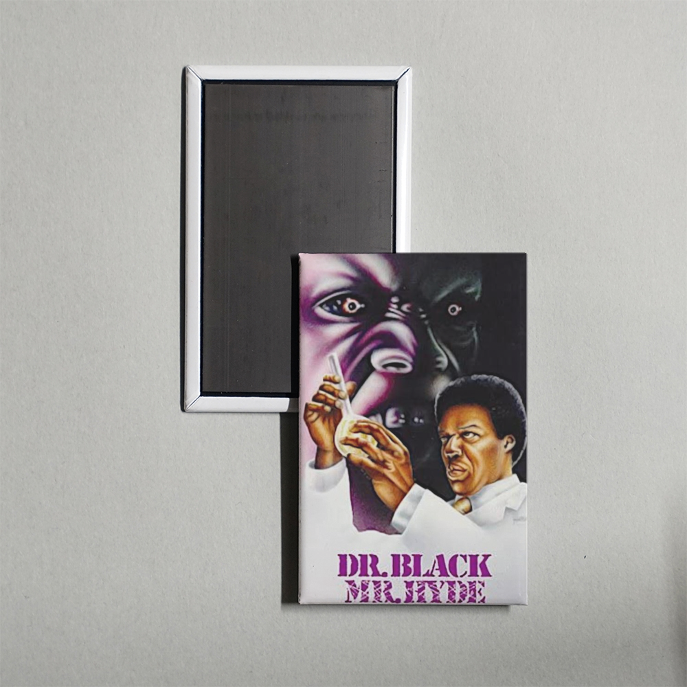 Dr. Black, Mr. Hyde Mini Movie Fridge Magnet