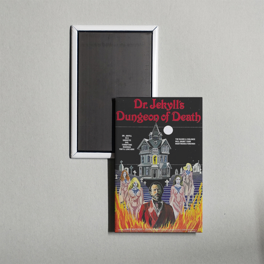 Dr. Jekyll's Dungeon of Death Mini Movie Fridge Magnet