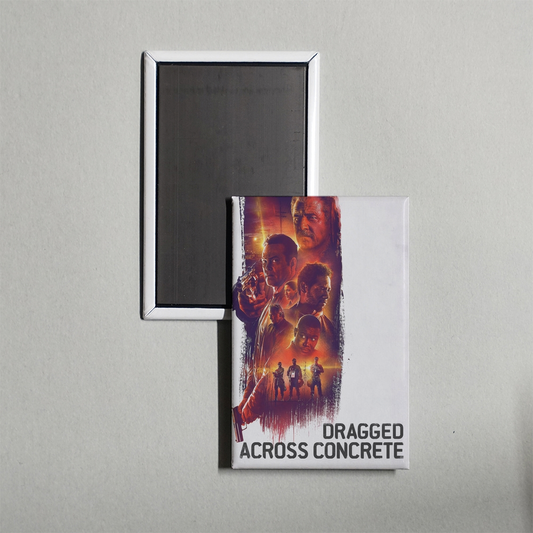 Dragged Across Concrete Mini Movie Fridge Magnet