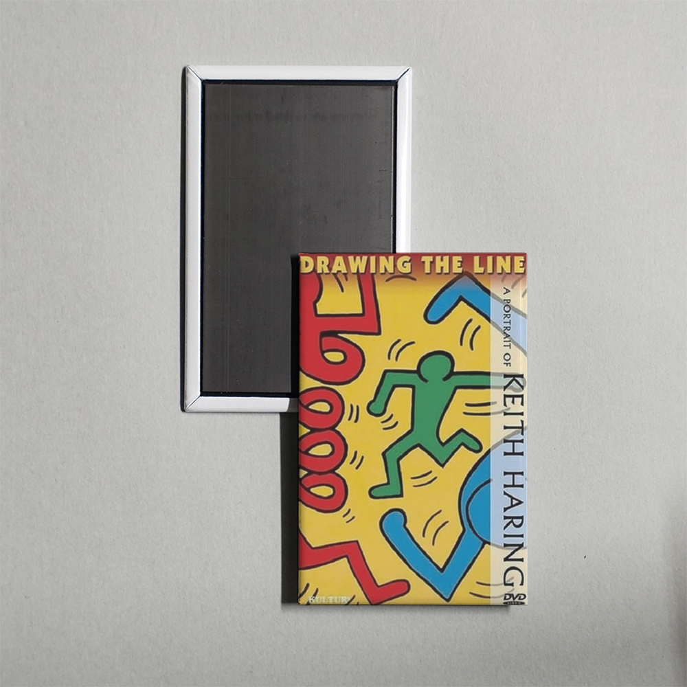 Drawing the Line A Portrait of Keith Haring Mini Movie Fridge Magnet