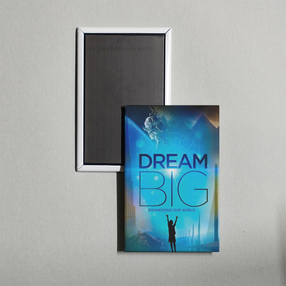 Dream Big Engineering Our World Mini Movie Fridge Magnet