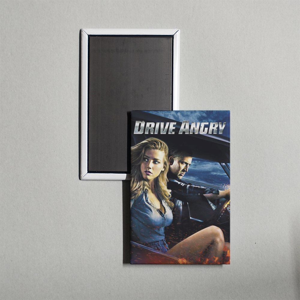 Drive Angry Mini Movie Fridge Magnet