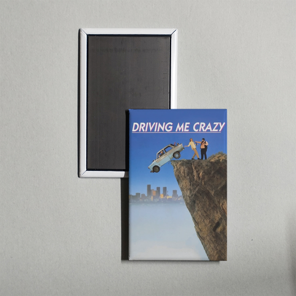 Driving Me Crazy Mini Movie Fridge Magnet