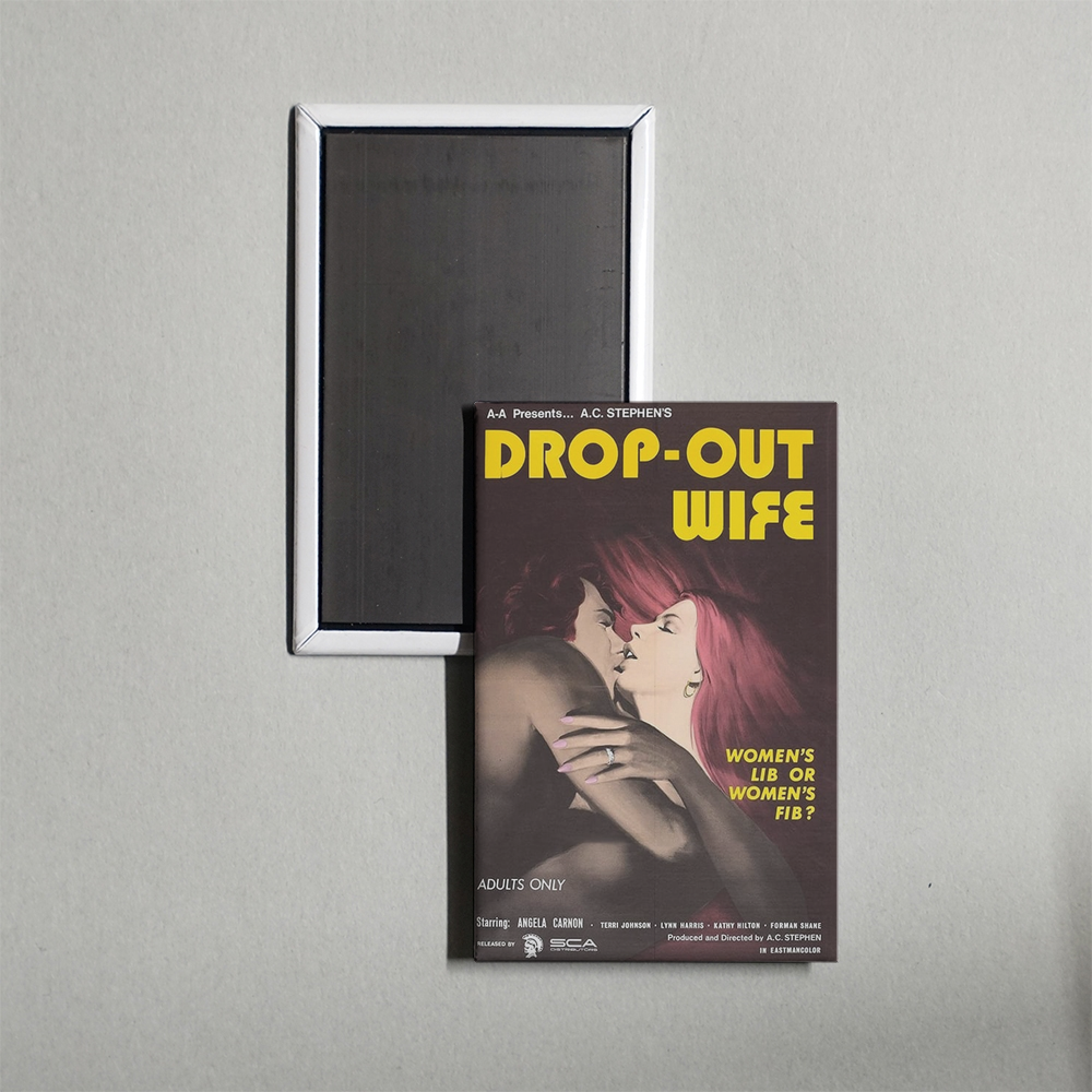 Drop Out Wife Mini Movie Fridge Magnet
