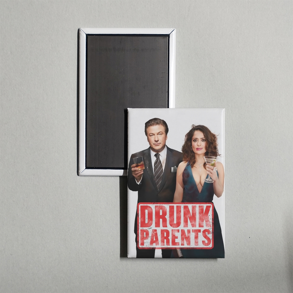 Drunk Parents Mini Movie Fridge Magnet
