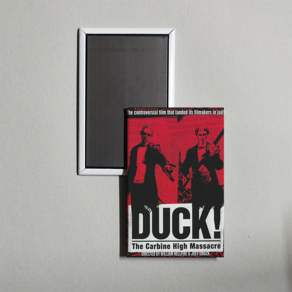 Duck! The Carbine High Massacre Mini Movie Fridge Magnet