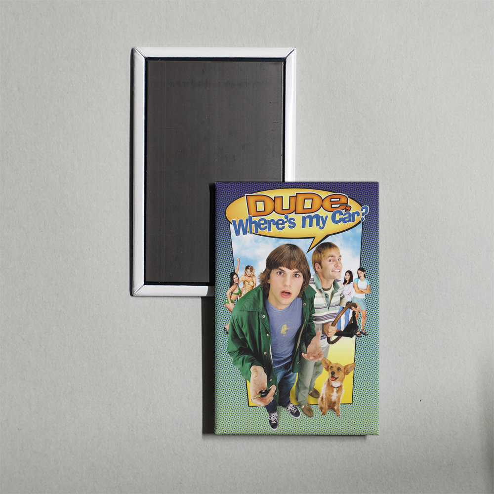 Dude, Where's My Car Mini Movie Fridge Magnet