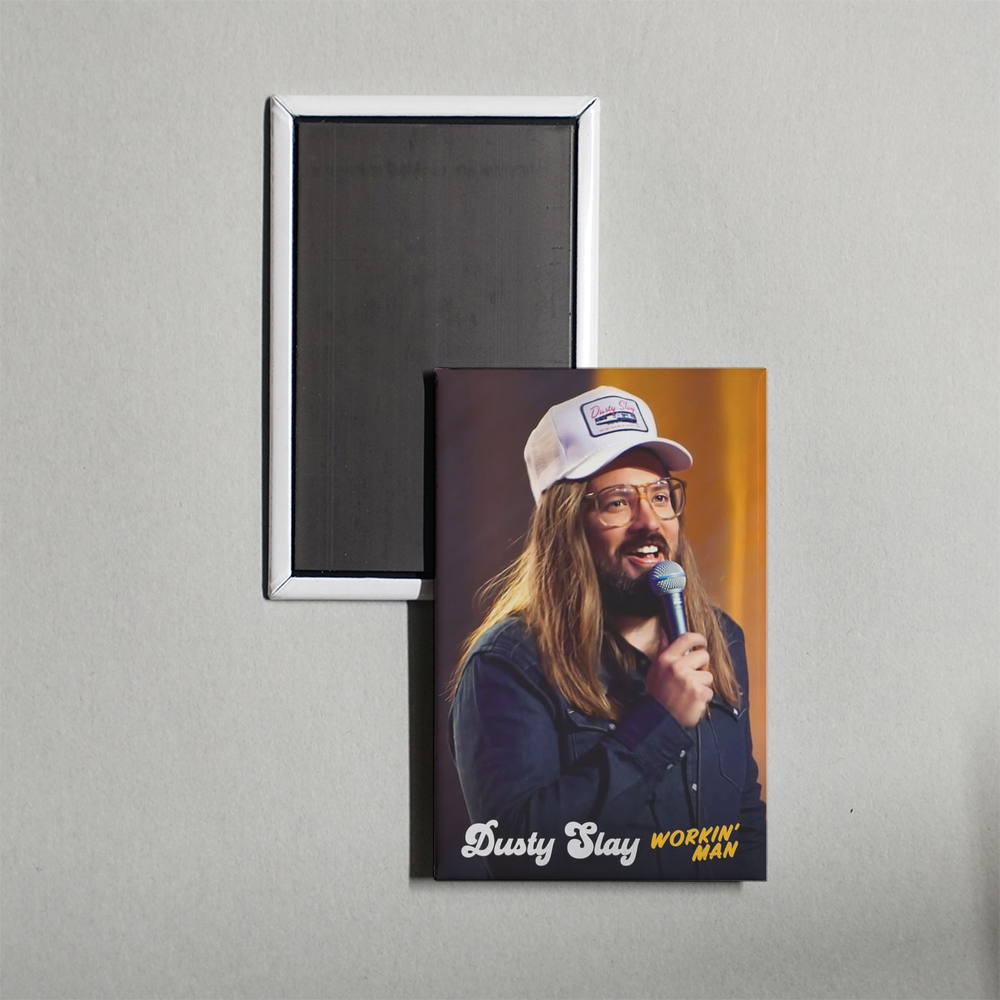 Dusty Slay Workin' Man Mini Movie Fridge Magnet
