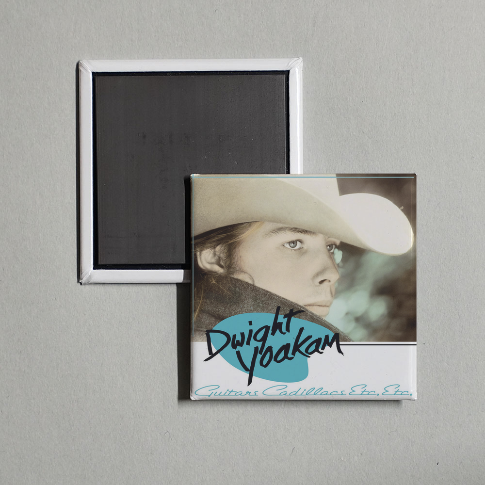 Dwight Yoakam - Guitars, Cadillacs, Etc., Etc. Album Cover Fridge Magnet